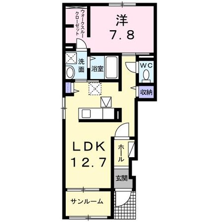 佐土原 徒歩11分 1階の物件間取画像